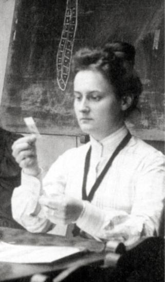 Oktavia Rollett  während ihrer Studienzeit in Graz 1905